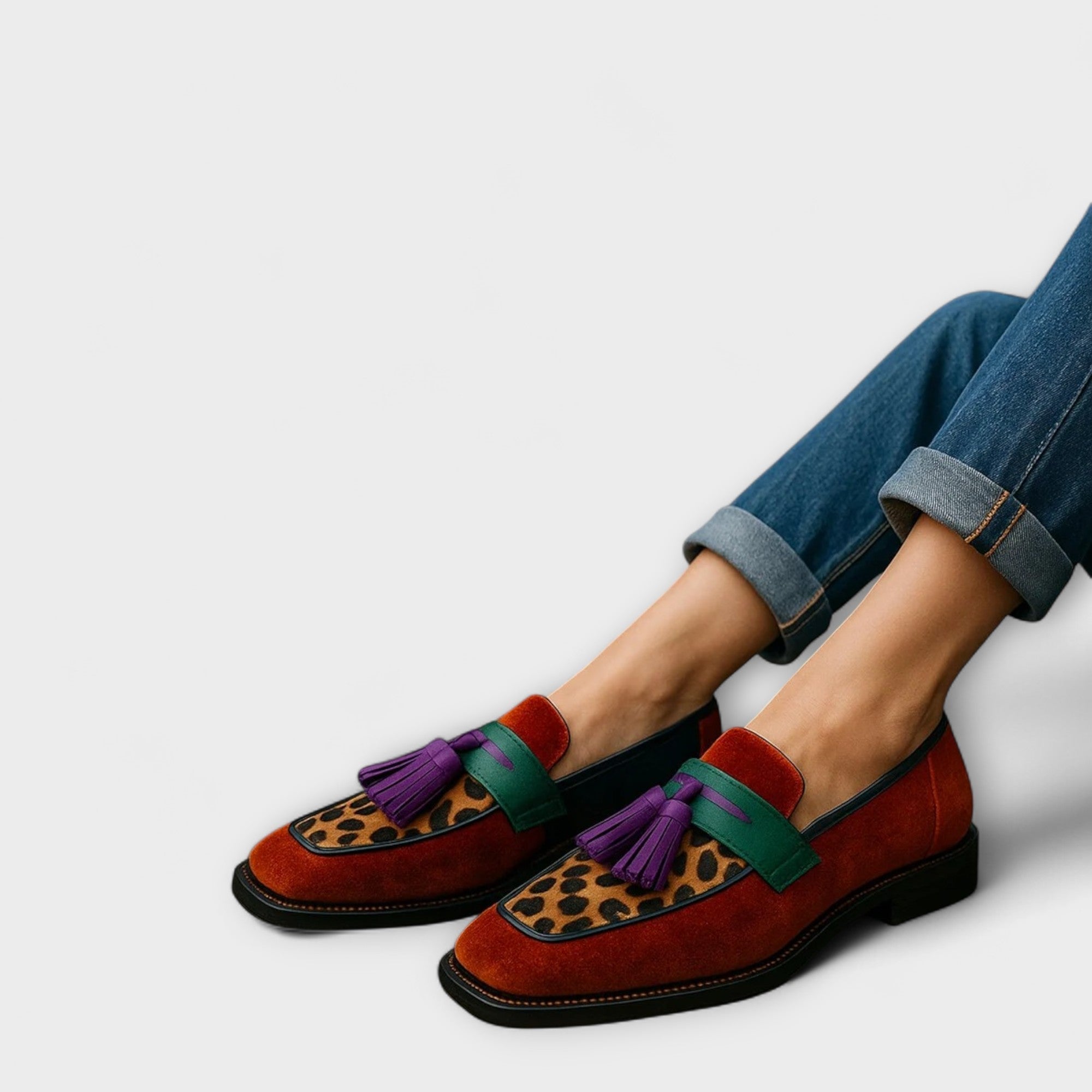 Heidi - Multicolored Moccasins — view 1