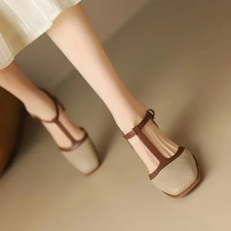 Helene - elegant women's mid-heel shoes — view 2
