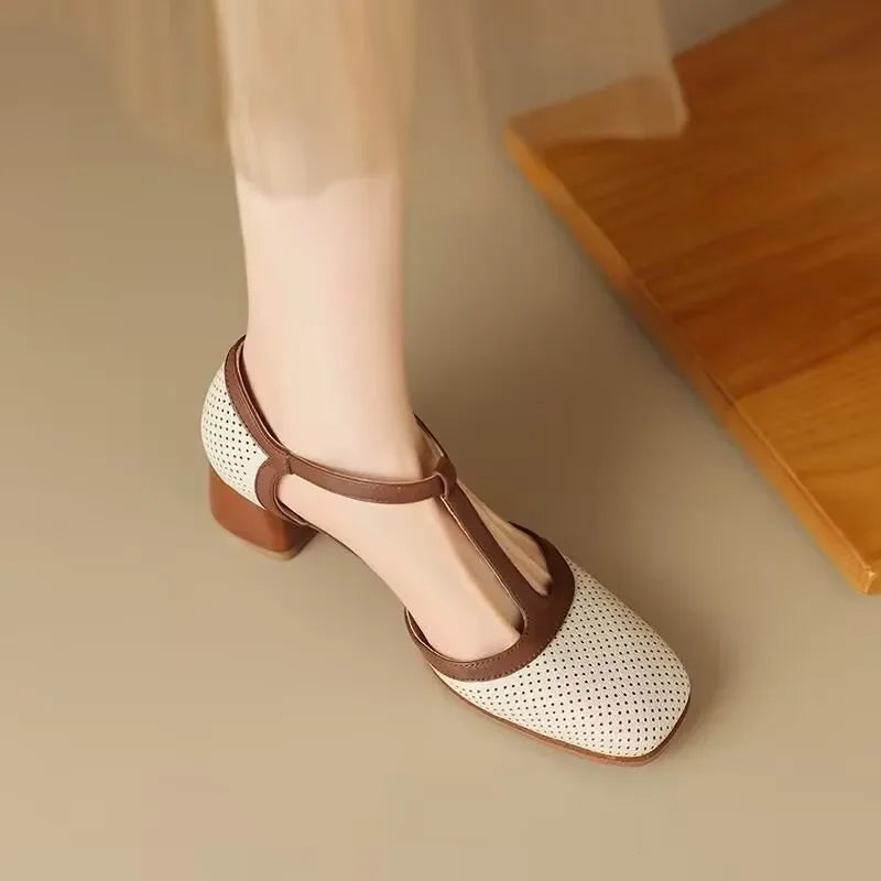 Helene - elegant women's mid-heel shoes — view 4