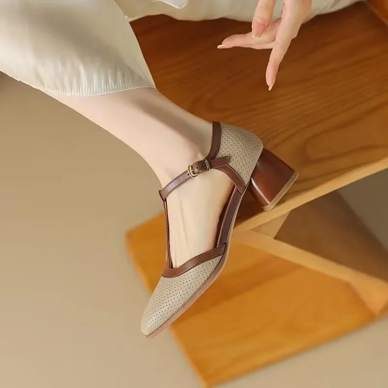 Helene - elegant women's mid-heel shoes — view 5