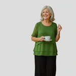 Holly - Layered Draped Blouse — view 1