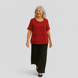 Holly - Layered Draped Blouse — view 4