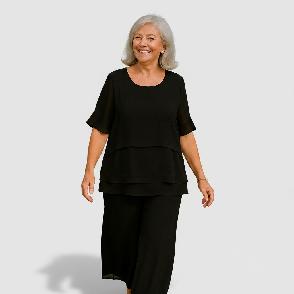 Holly - Layered Draped Blouse — view 5