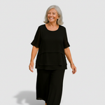Holly - Layered Draped Blouse — view 5