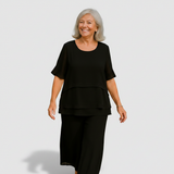 Holly - Layered Draped Blouse — view 5