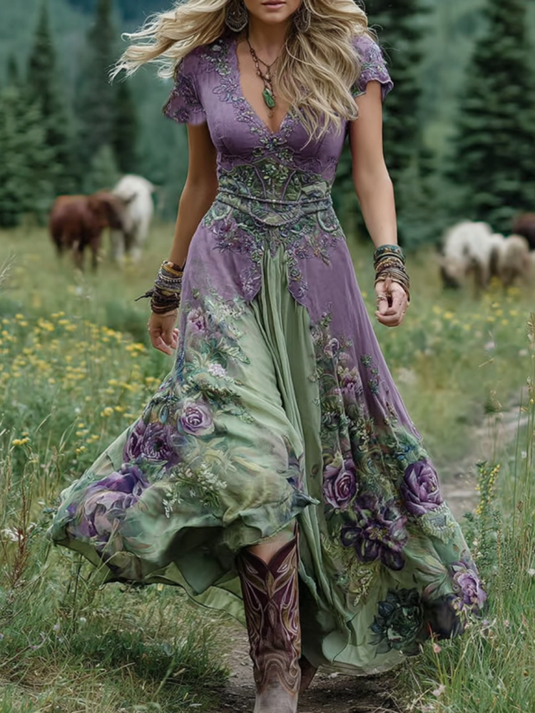 Holly - floral print dress — view 2