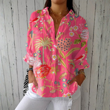 Iris - shirt with tropical floral print — view 1