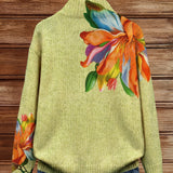 Isabella - cardigan with a vibrant tropical lily print — view 2
