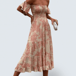 Isabella - off-the-shoulder midi dress — view 1