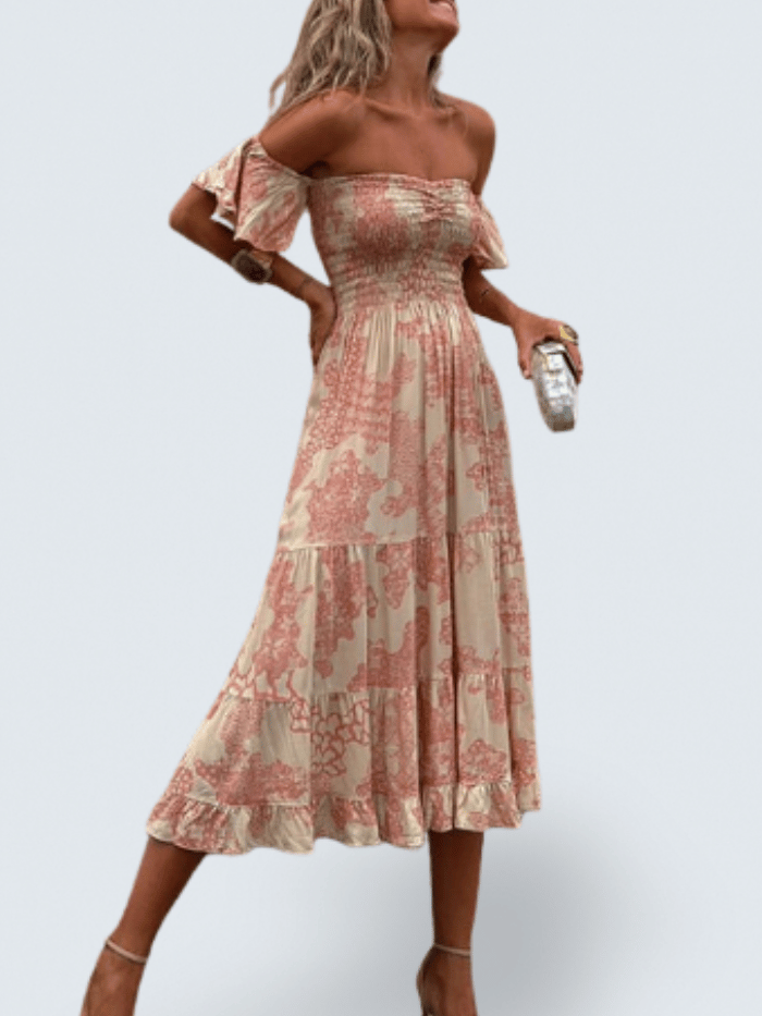 Isabella - off-the-shoulder midi dress — view 1