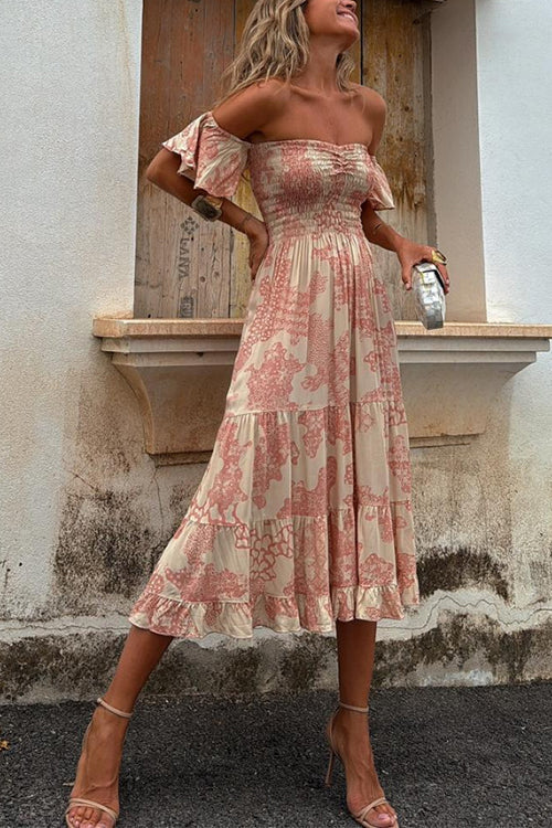Isabella - off-the-shoulder midi dress — view 2