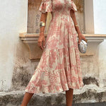 Isabella - off-the-shoulder midi dress — view 3