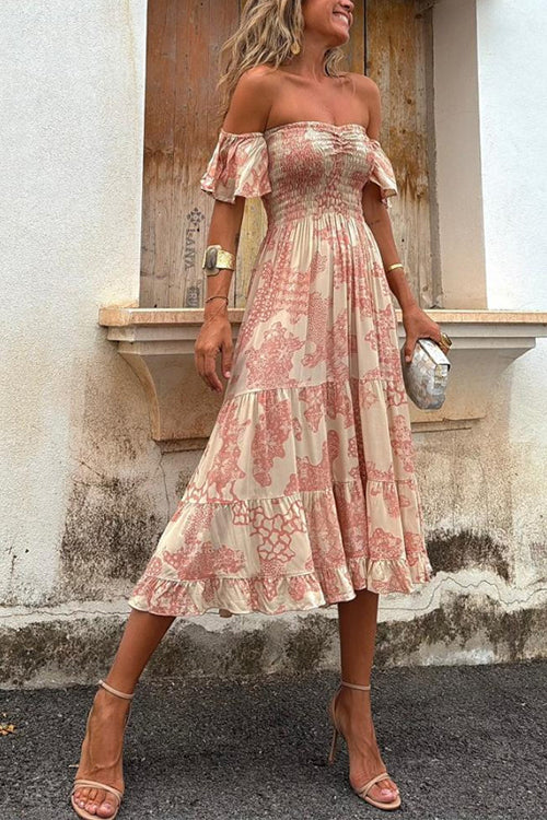 Isabella - off-the-shoulder midi dress — view 3