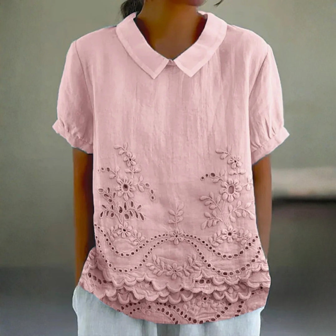 Jade - Embroidered Floral Blouse — view 1