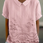 Jade - Embroidered Floral Blouse — view 2