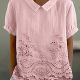 Jade - Embroidered Floral Blouse — view 2
