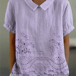Jade - Embroidered Floral Blouse — view 6