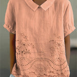 Jade - Embroidered Floral Blouse — view 7