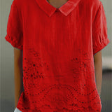Jade - Embroidered Floral Blouse — view 8