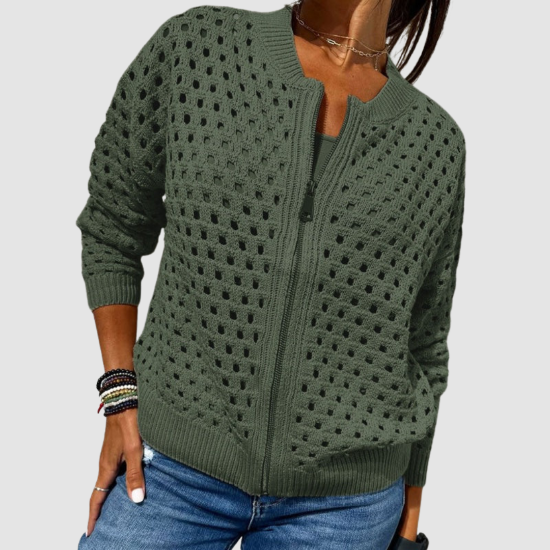 Jade premium knitted cardigan — view 3