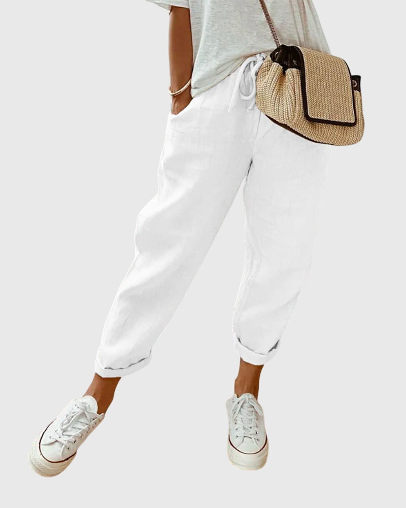 Jamie - elegant women's trousers — view 3