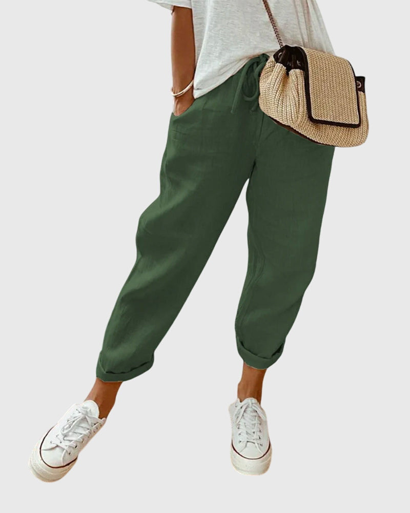 Jamie - elegant women's trousers — view 4