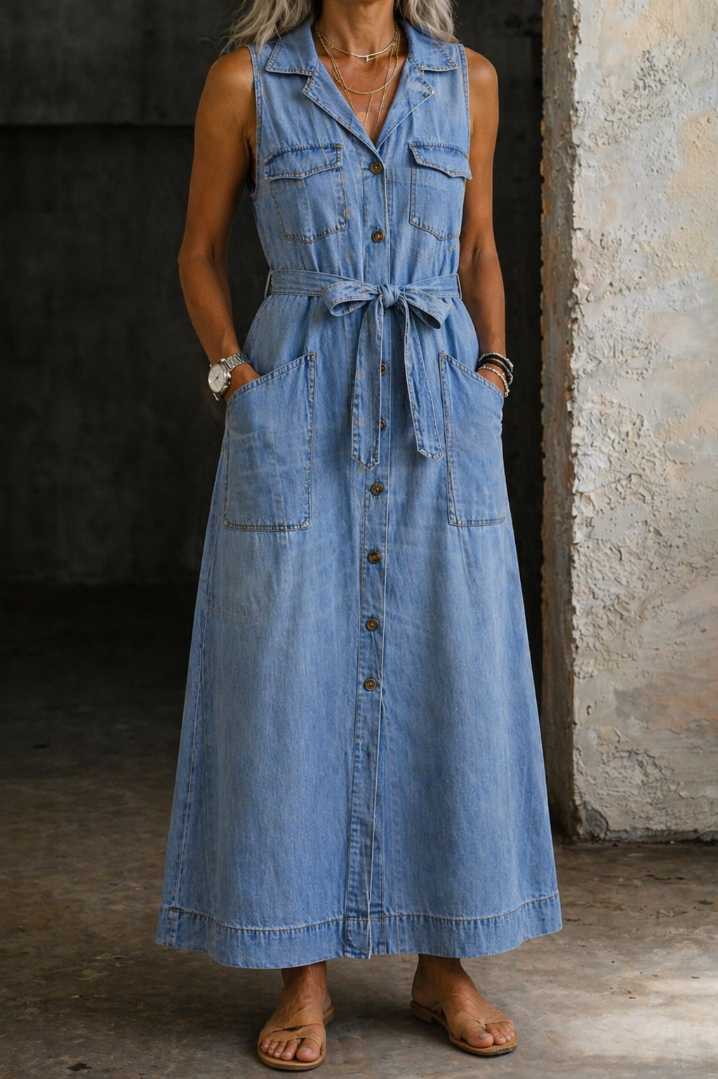 Jamie - denim dress — view 2