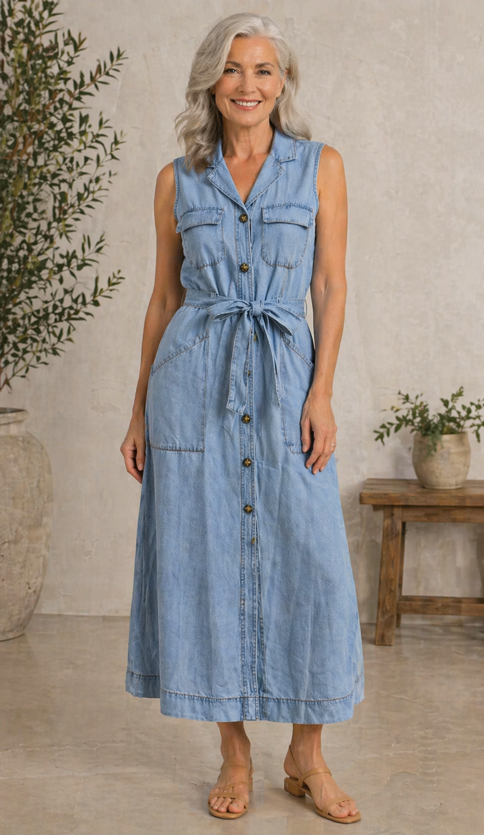 Jamie - denim dress — view 4