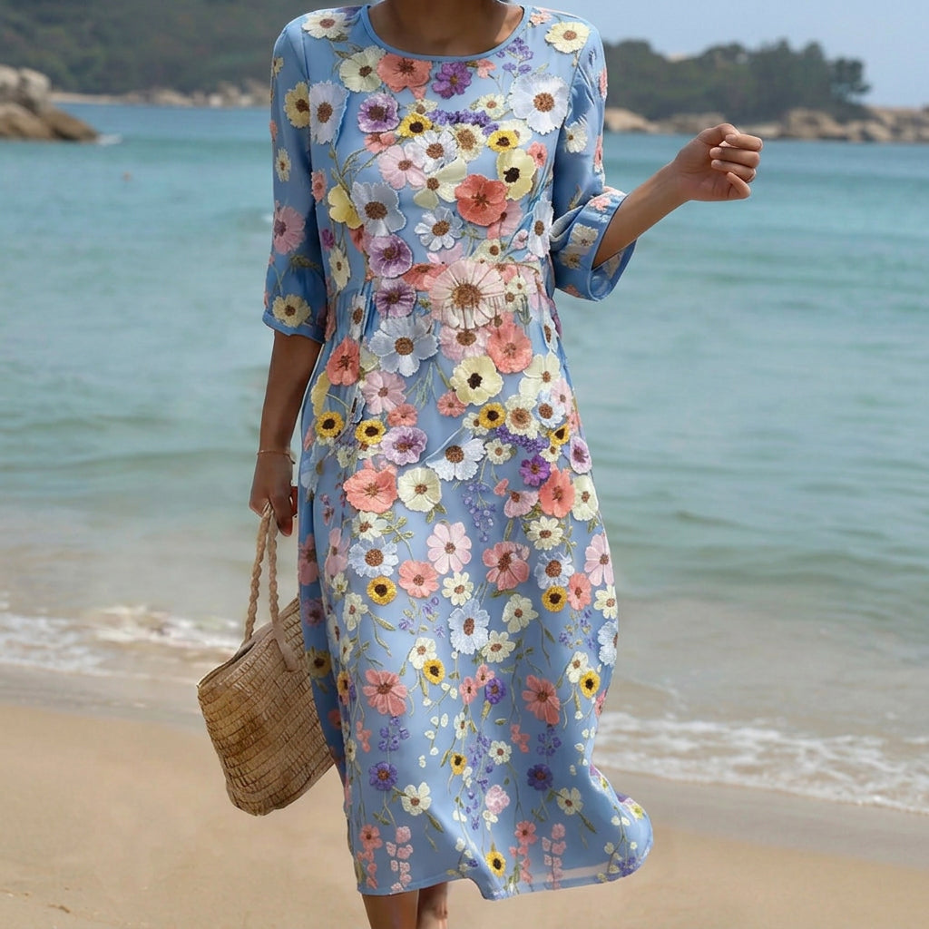 Jamie - comfortable and elegant midi dress — view 1