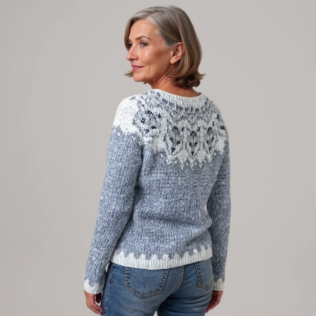 Jamie - Retro Knitted Sweater — view 3