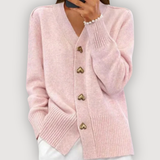 Jamie - Heart Button Cardigan — view 2