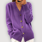 Jamie - Heart Button Cardigan — view 3