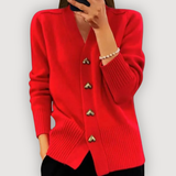 Jamie - Heart Button Cardigan — view 4