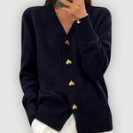 Jamie - Heart Button Cardigan — view 5