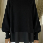 Janet - Knitted sweater with a layered look — view 5