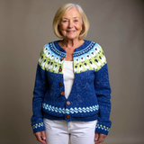 Janet - Retro Icelandic Cardigan — view 1