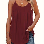 Janine - women's lightweight summer top with spaghetti straps — view 1