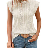 Jennifer - women's light knit elegant t-shirt — view 3