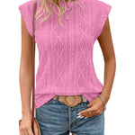 Jennifer - women's light knit elegant t-shirt — view 4