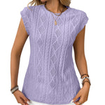 Jennifer - women's light knit elegant t-shirt — view 6