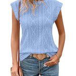 Jennifer - women's light knit elegant t-shirt — view 7