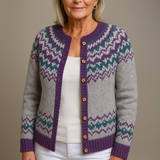 Jennifer - Retro Icelandic Cardigan — view 1