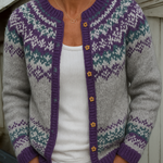 Jennifer - Retro Icelandic Cardigan — view 2