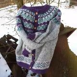 Jennifer - Retro Icelandic Cardigan — view 3