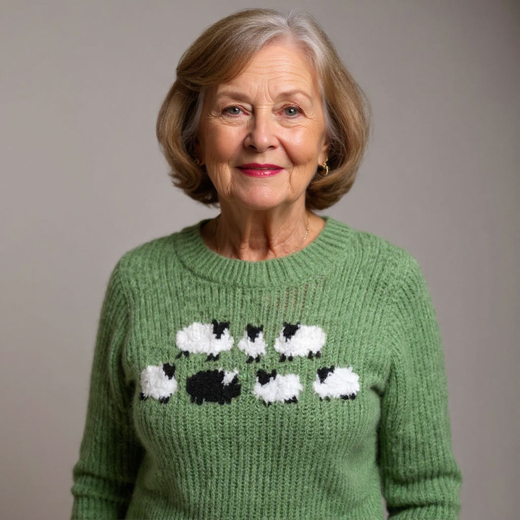 Jennifer - Retro Knitted Sweater — view 4