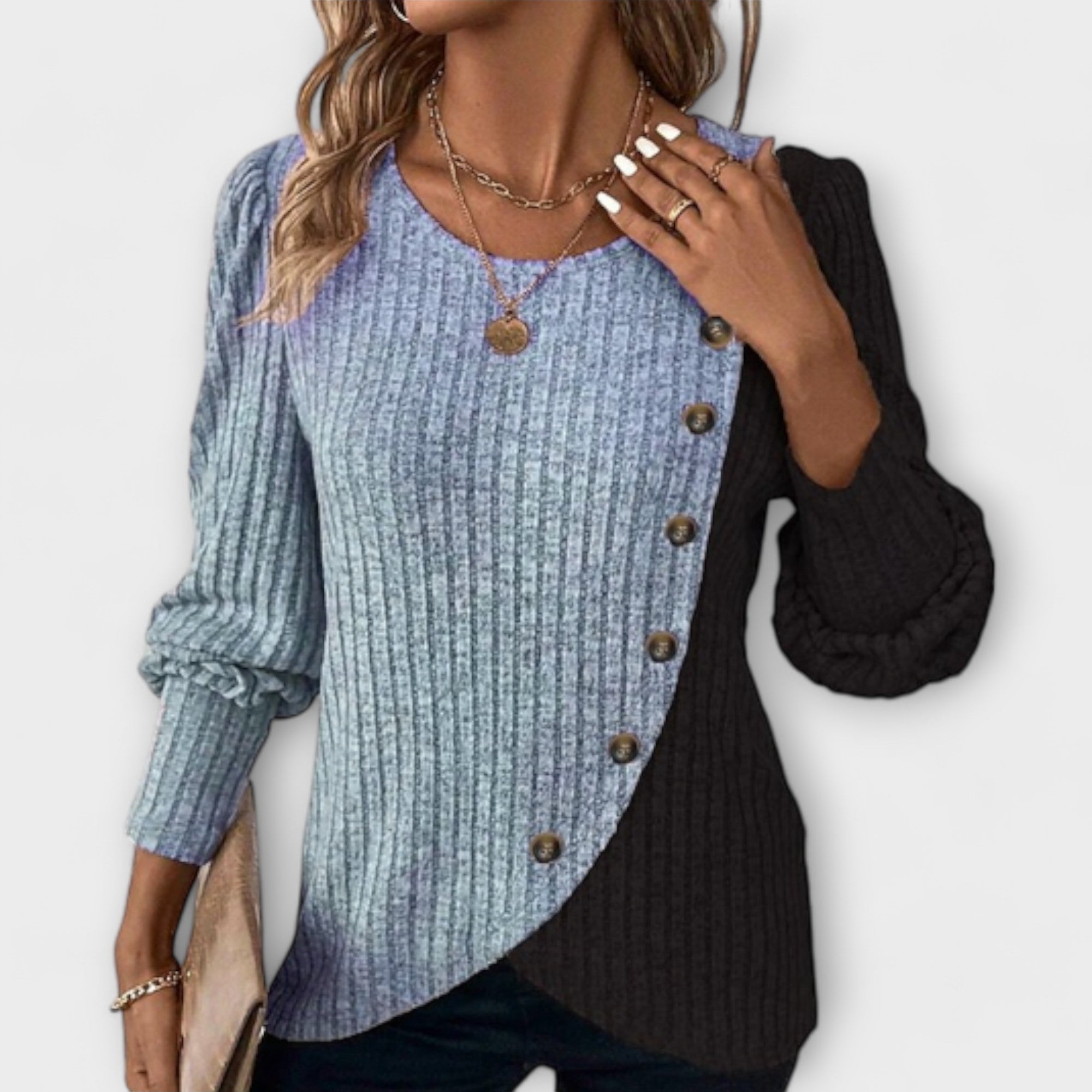 Jessica - elegant knitted blouse — view 2