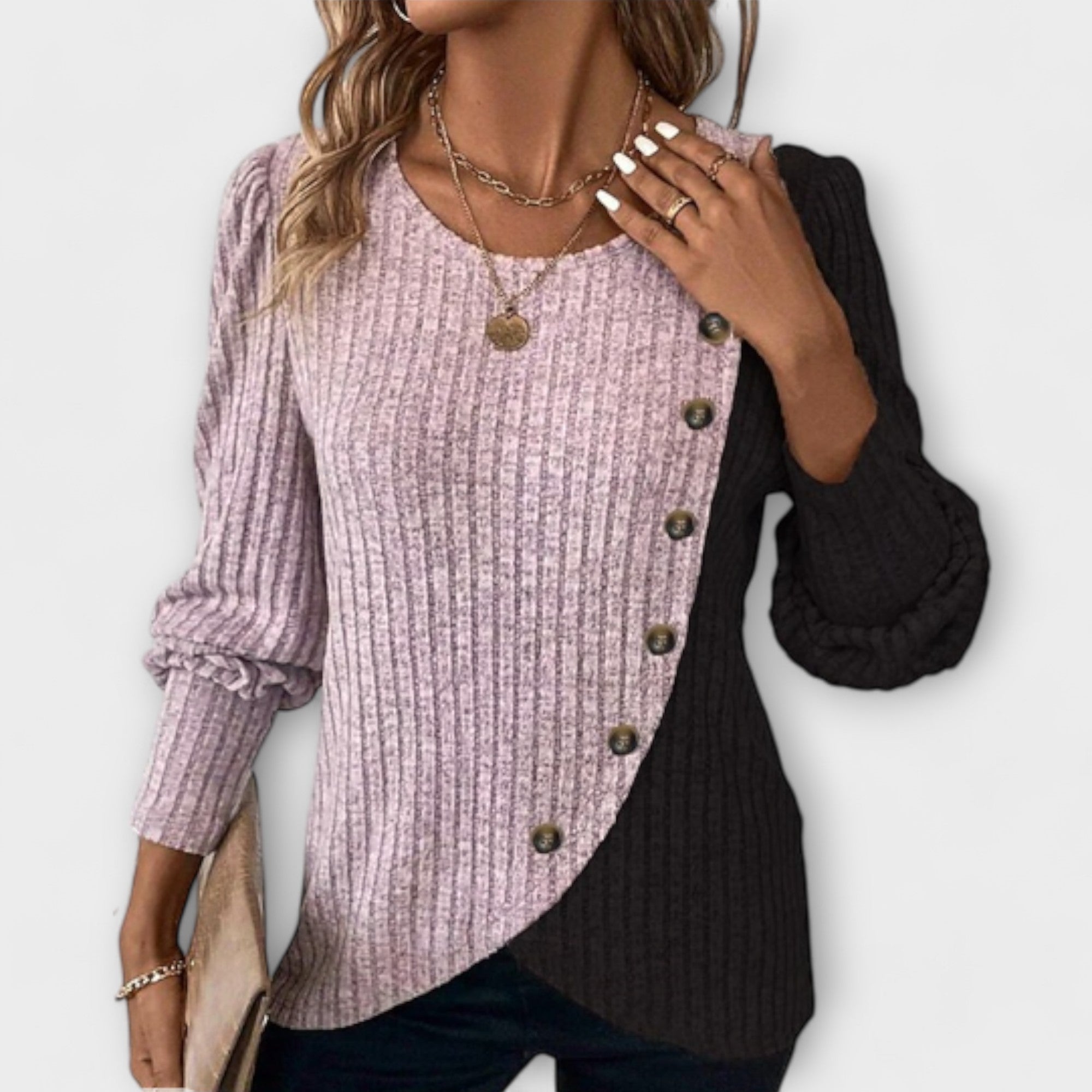 Jessica - elegant knitted blouse — view 3