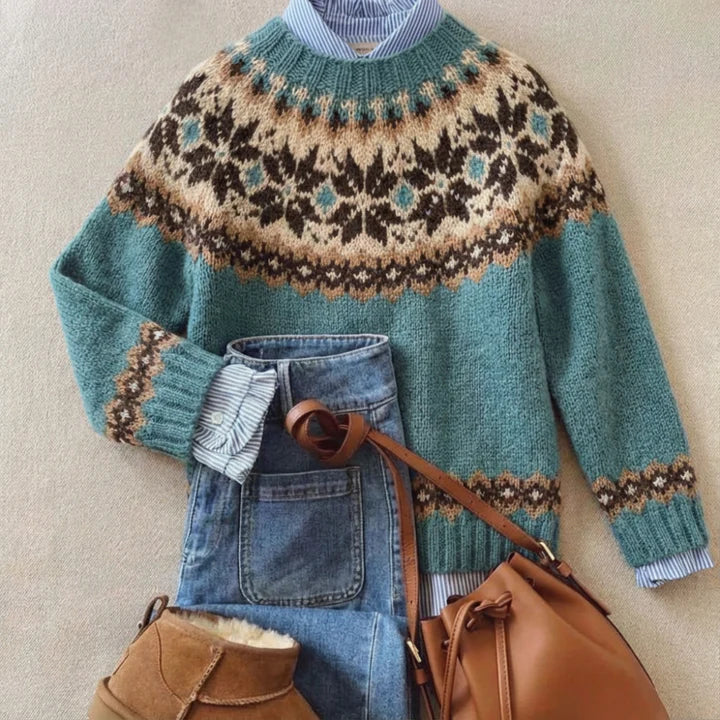 Jessica - chic retro knit sweater — view 1