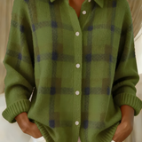 Joan - Plaid Knit Shirt Jacket — view 7