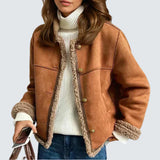 Jordan - Button Down Shearling Jacket — view 1